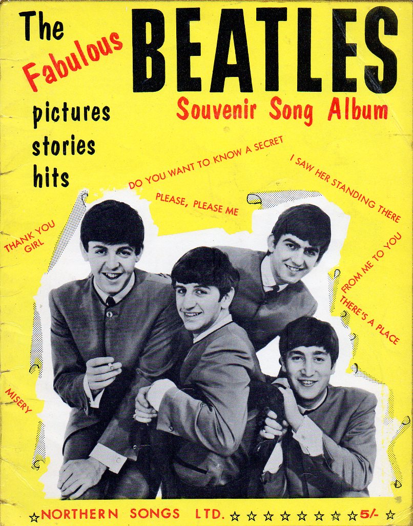 Beatles souvenir song album circa 1963
